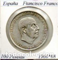 Monedas antiguas de Europa: ESPA&Ntilde;A 1968-68 (4) , 100 PESETAS, FRANCISCO FRANCO, AG