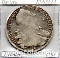 Monedas antiguas de Europa: ALEMANIA (BAVARIA) 1765, 1 THALER, KM-519.1, AG;
