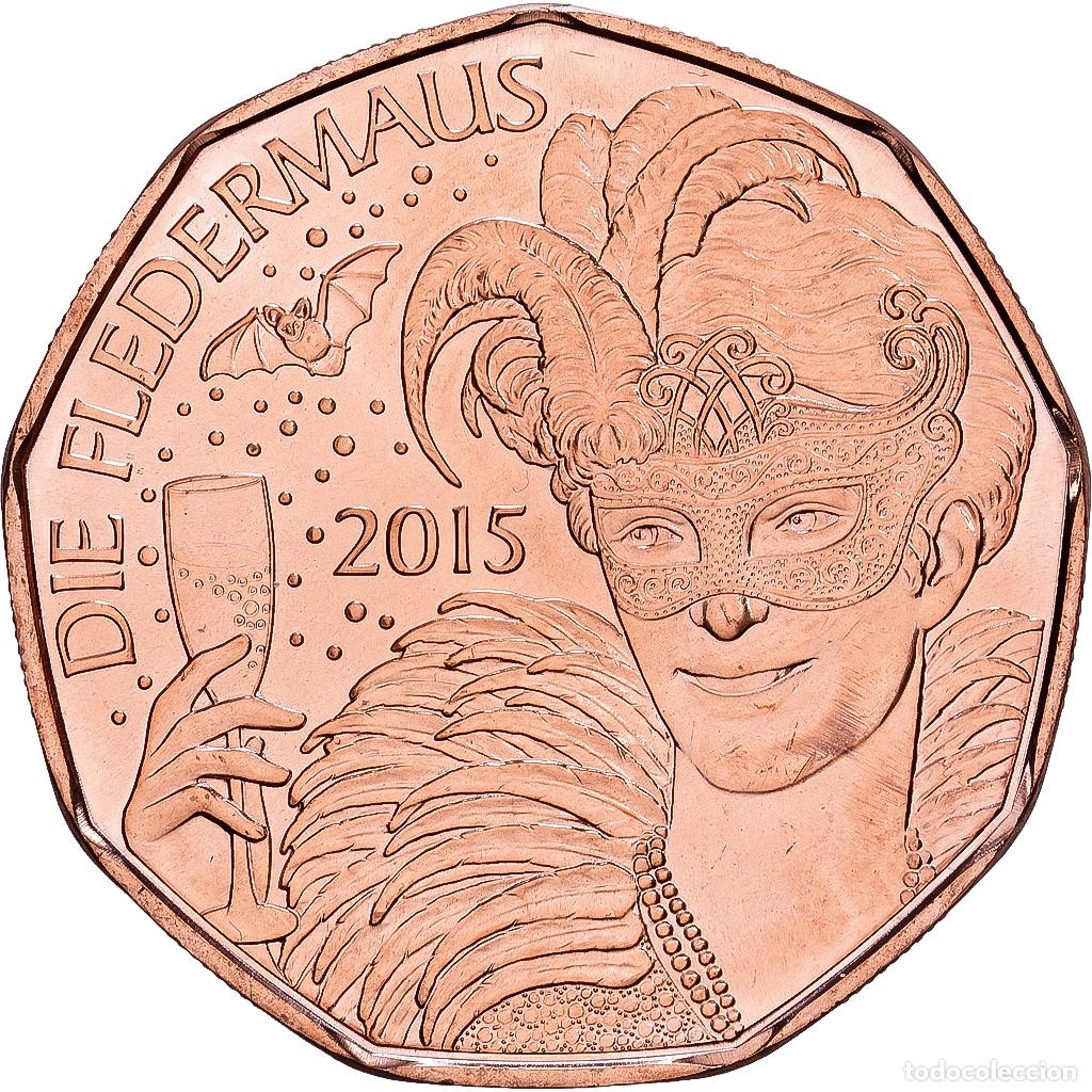 Monedas antiguas de Europa: [#1530222] Moneda, Austria, 5 Euro, 2015, Vienna, FDC, Cobre, KM:3237