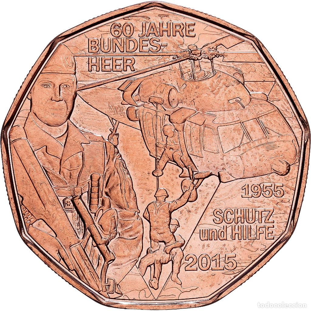 Monedas antiguas de Europa: [#1530223] Austria, 5 Euro, 2015, Vienna, Cobre, FDC
