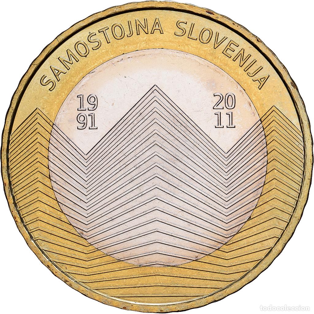 Monedas antiguas de Europa: [#1530231] Eslovenia, 3 Euro, 2011, Vantaa, Bimet&aacute;lico, FDC, KM:101