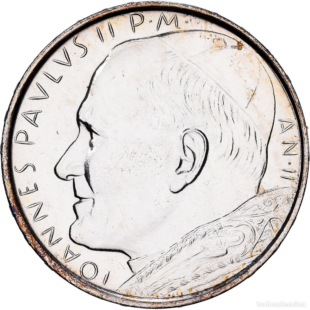 Monedas antiguas de Europa: [#1530240] VATICAN CITY, 500 Lire, 1980, KM #148, MS(63), Silver, 29.3, 10.98