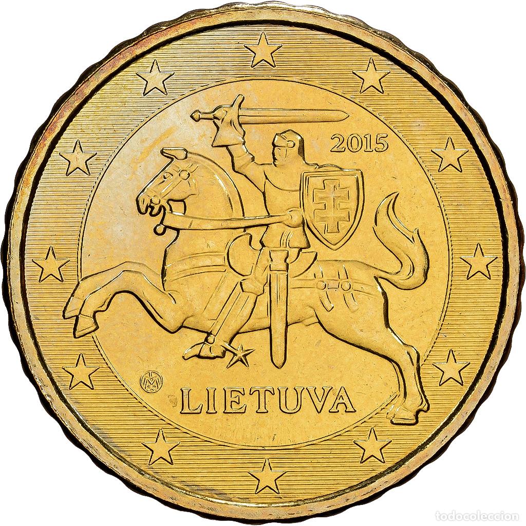 Monedas antiguas de Europa: [#1530267] Lituania, 10 Euro Cent, 2015, Vilnius, Nordic gold, SC