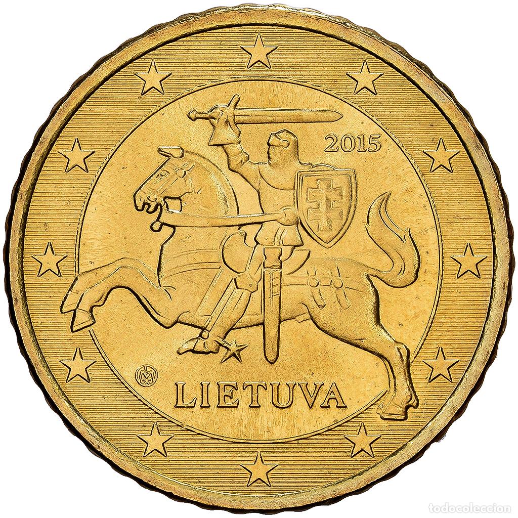 Monedas antiguas de Europa: [#1530269] Lituania, 50 Euro Cent, BU, 2015, Vilnius, Nordic gold, FDC