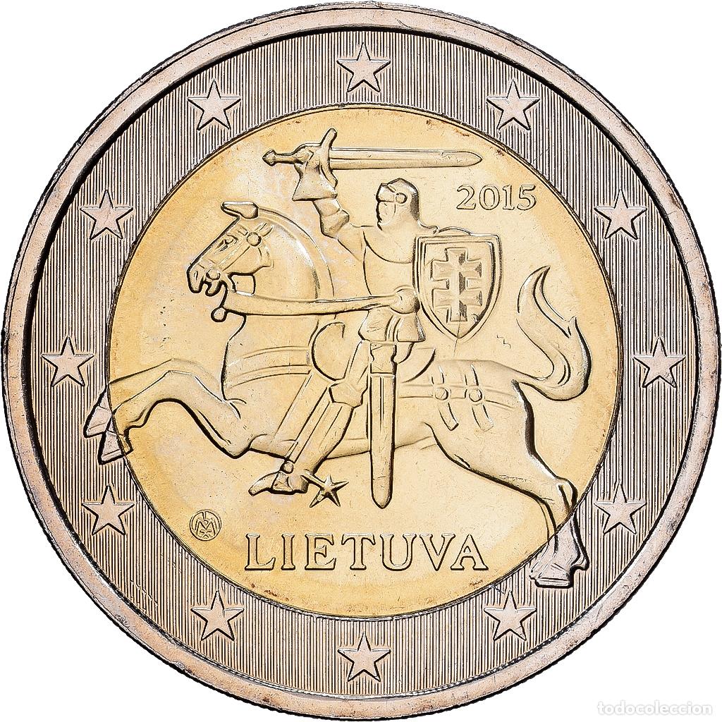 Monedas antiguas de Europa: [#1530271] Lituania, 2 Euro, The arms of Lithuania, 2015, Vilnius, Bimet&aacute;lico, SC