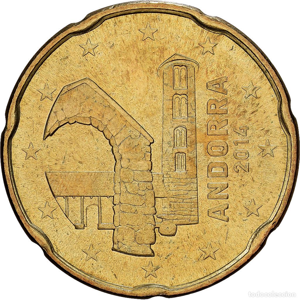 Monedas antiguas de Europa: [#1530291] Andorra, 20 Euro Cent, 2014, Aluminio - bronce, EBC+, KM:524