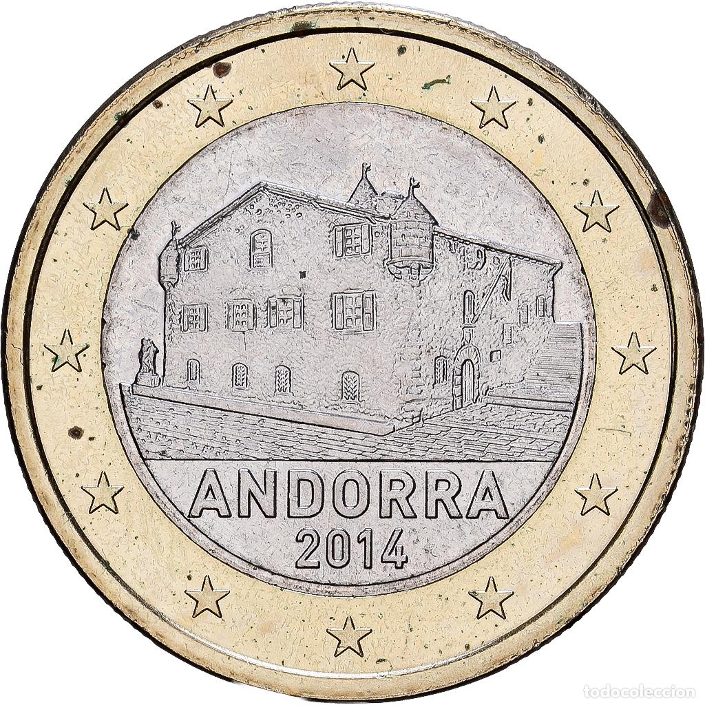 Monedas antiguas de Europa: [#1530293] Andorra, 1 Euro, 2014, Bimet&aacute;lico, AU58, KM:526