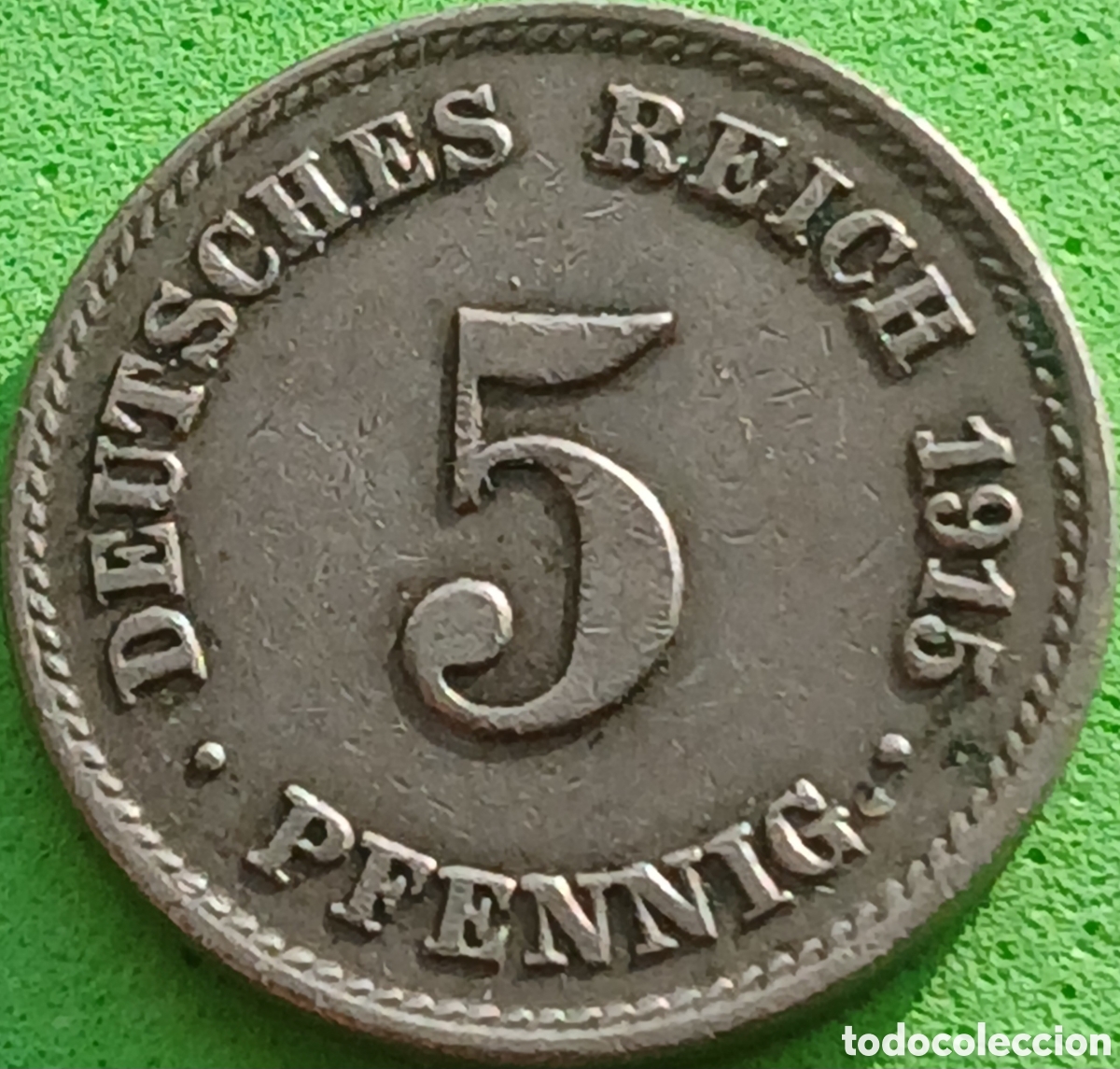 Monedas antiguas de Europa: Alemania Imperio 5 pfennig 1915 J km#11 poco com&uacute;n
