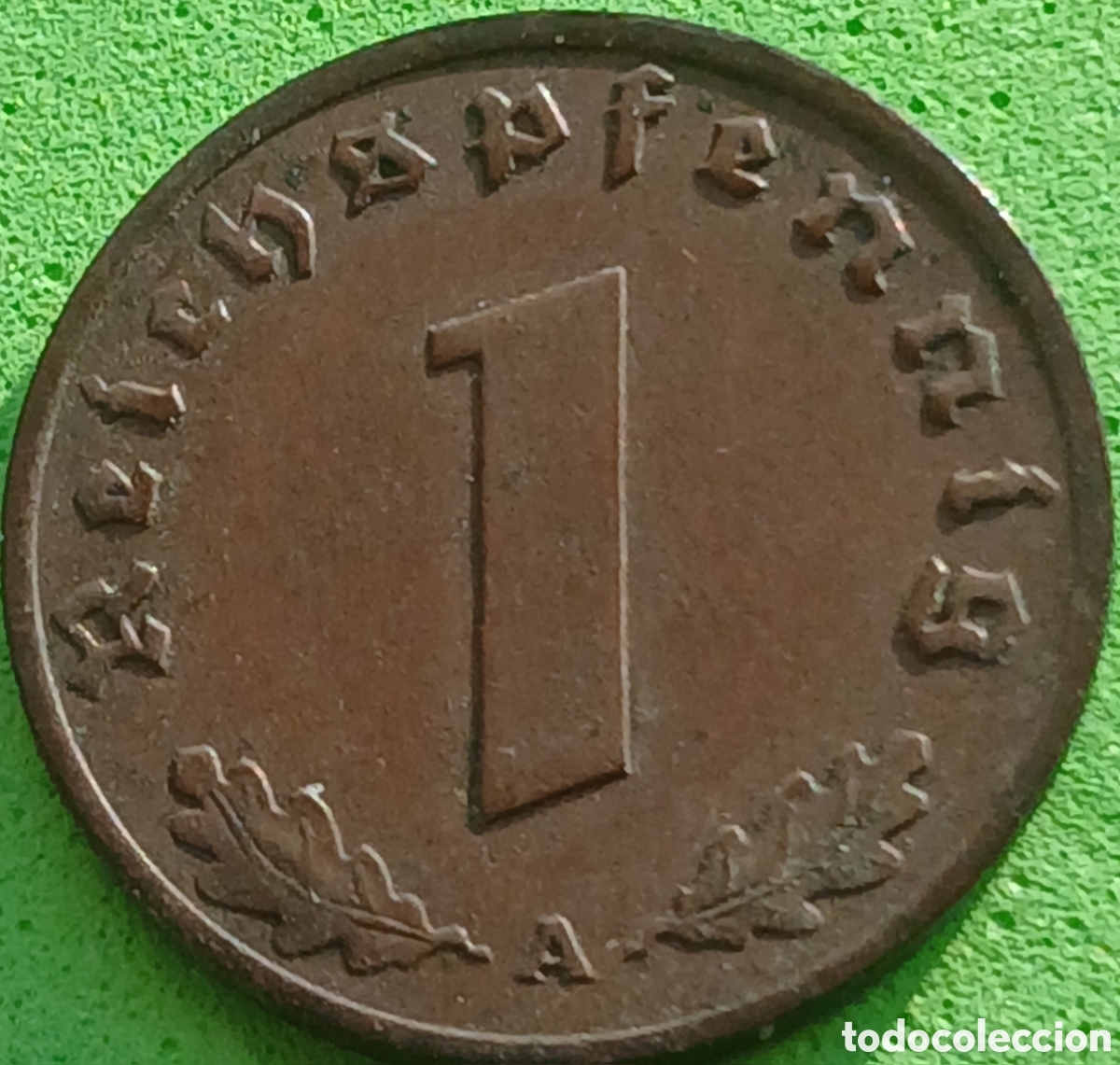 Monedas antiguas de Europa: Alemania Tercer Reich 1 reichspfennig 1936 A km#89 poco com&uacute;n