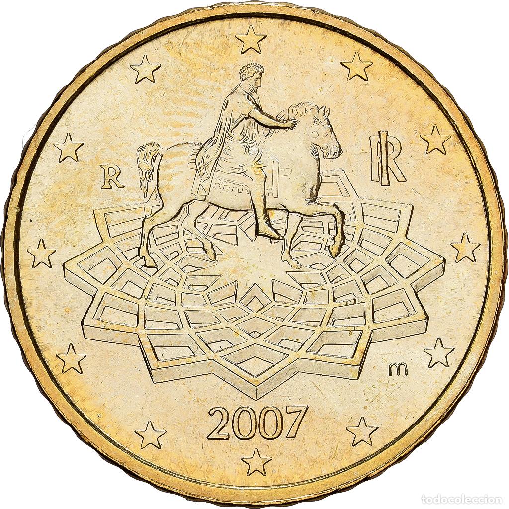 Monedas antiguas de Europa: [#1530320] Italia, 50 Euro Cent, 2007, Rome, Nordic gold, EBC+