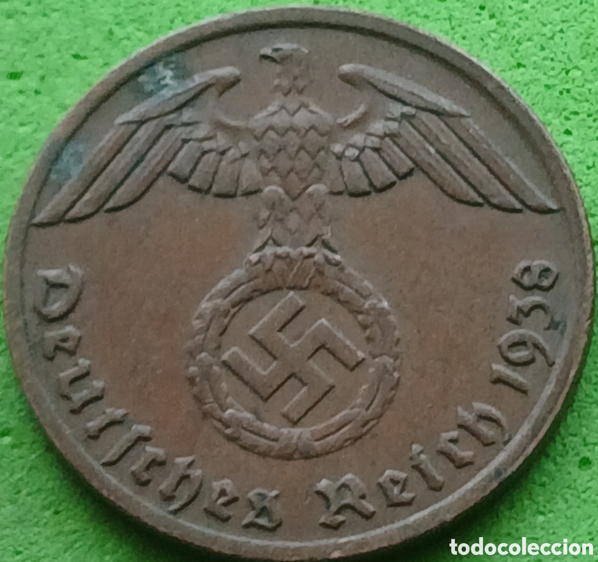 Monedas antiguas de Europa: Alemania Tercer Reich 1 reichspfennig 1938 A km#89