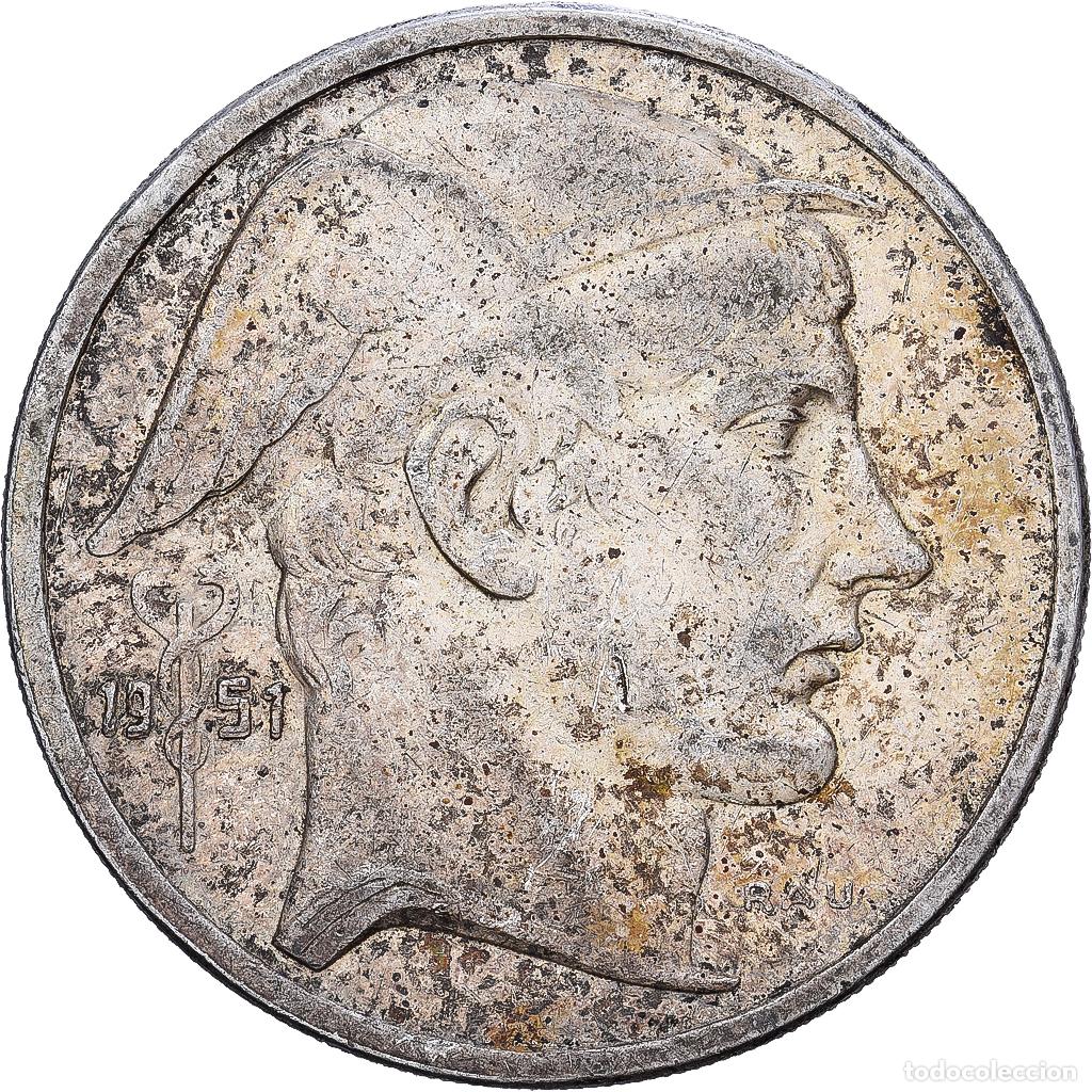 Monedas antiguas de Europa: [#1540011] B&eacute;lgica, 50 Francs, 50 Frank, 1951, Plata, BC+, KM:137