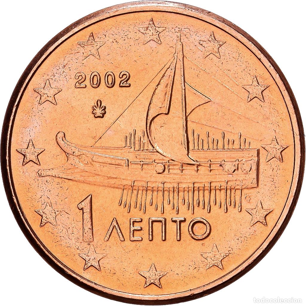 Monedas antiguas de Europa: [#1530328] Grecia, Euro Cent, 2002, Athens, Cobre chapado en acero, SC+, KM:181