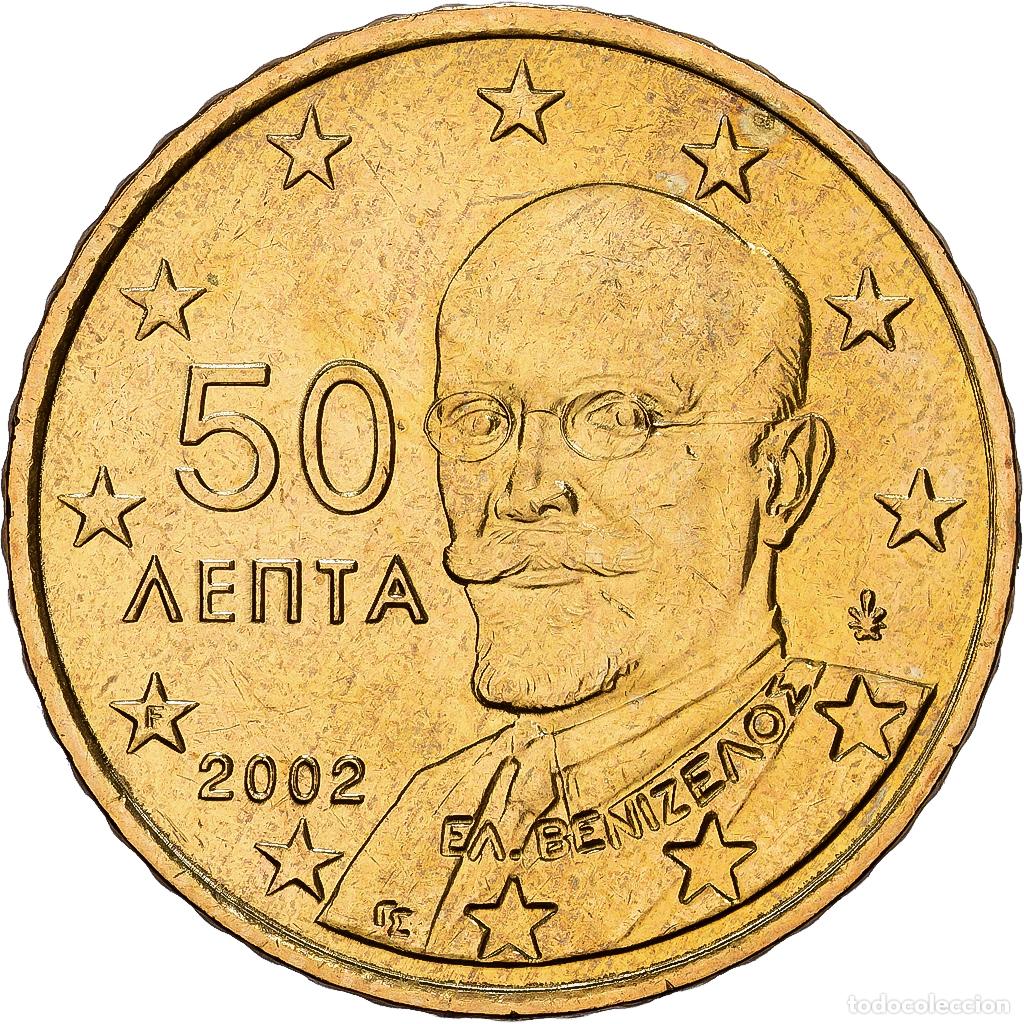 Monedas antiguas de Europa: [#1530331] Grecia, 50 Euro Cent, 2002, Athens, Lat&oacute;n, SC+, KM:186