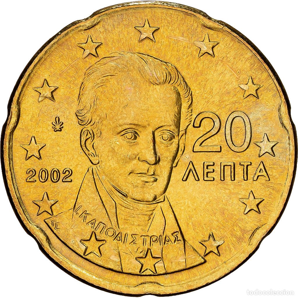 Monedas antiguas de Europa: [#1530332] Grecia, 20 Euro Cent, 2002, Athens, Nordic gold, SC+, KM:185
