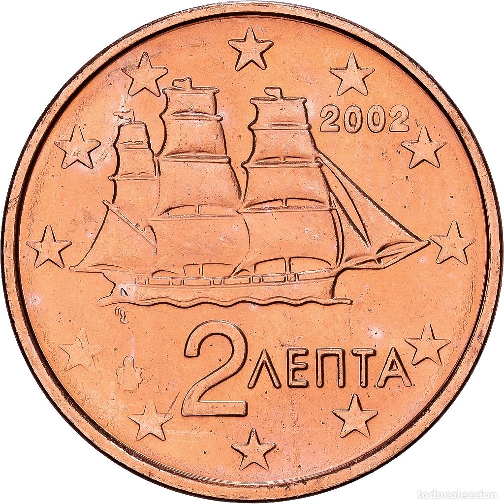 Monedas antiguas de Europa: [#1530333] Grecia, 2 Euro Cent, 2002, Athens, Cobre chapado en acero, SC+, KM:182