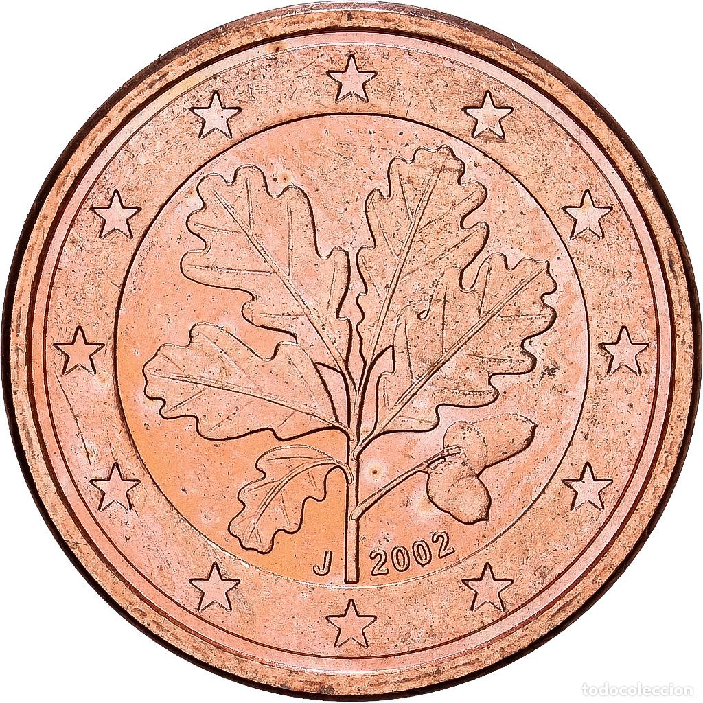 Monedas antiguas de Europa: [#1530335] Alemania, Euro Cent, 2002, Hambourg, Cobre chapado en acero, SC+
