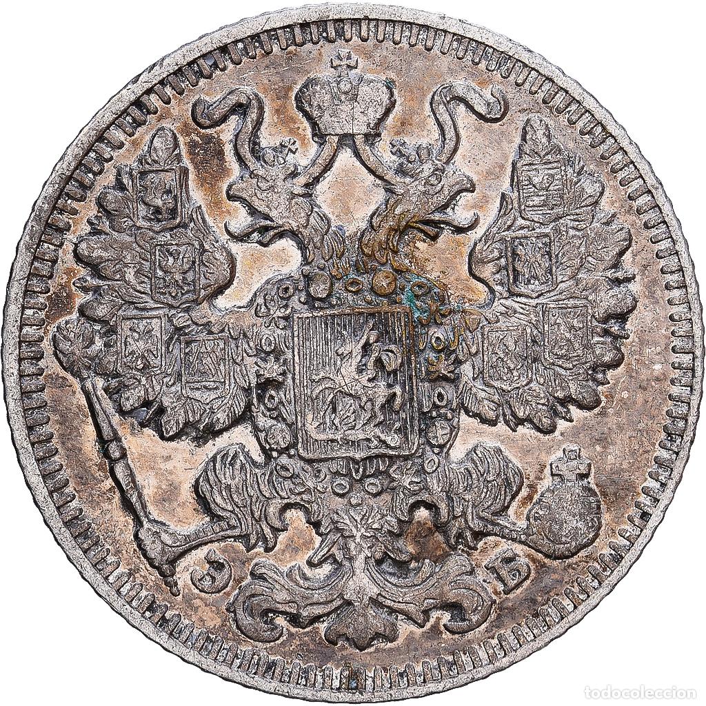 Monedas antiguas de Europa: [#1530510] Rusia, Nicholas II, 15 Kopeks, 1909, Saint Petersburg, Plata, BC+, KM:21a.2