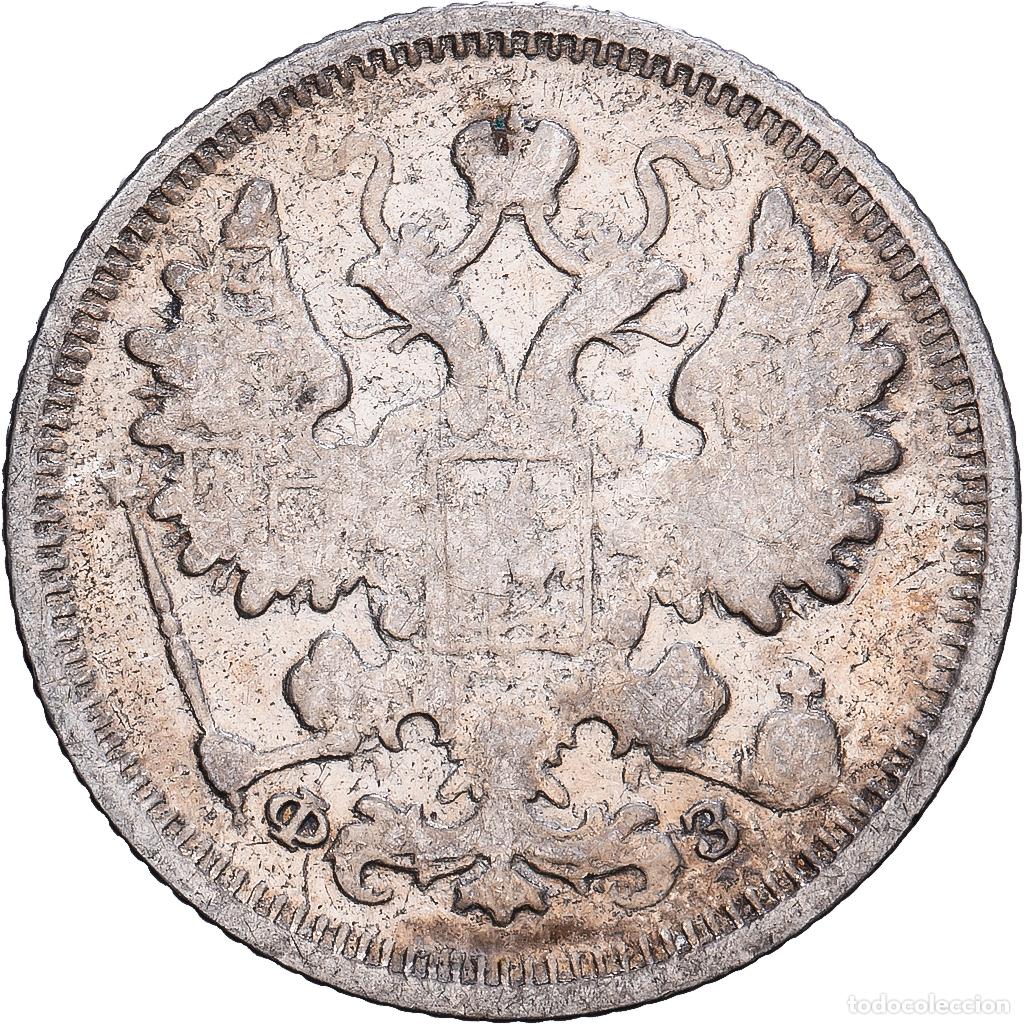 Monedas antiguas de Europa: [#1530513] Rusia, Nicholas II, 15 Kopeks, 1900, Saint Petersburg, Plata, MBC, KM:21a.2