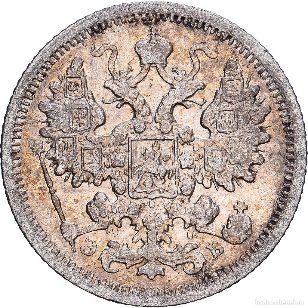 Monedas antiguas de Europa: [#1530514] Rusia, Nicholas II, 15 Kopeks, 1906, Saint Petersburg, Plata, MBC, KM:21a.2