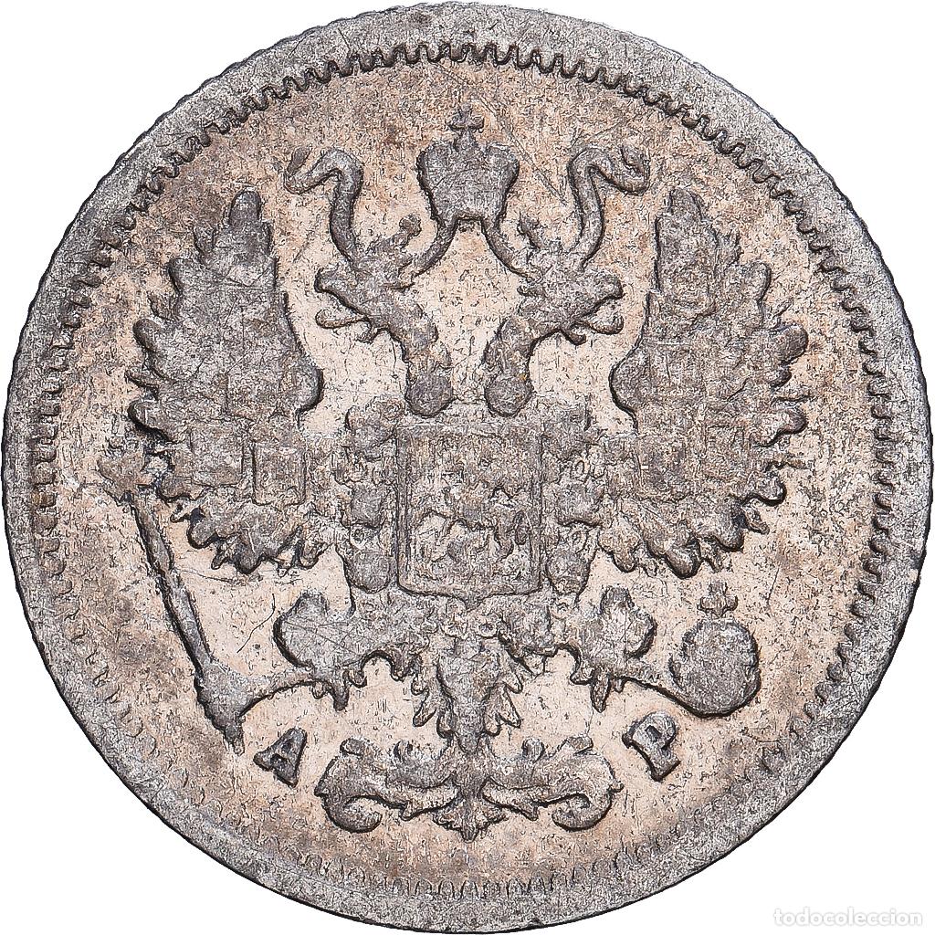 Monedas antiguas de Europa: [#1530515] Rusia, Nicholas II, 10 Kopeks, 1905, Saint Petersburg, Plata, BC+, KM:20a.2