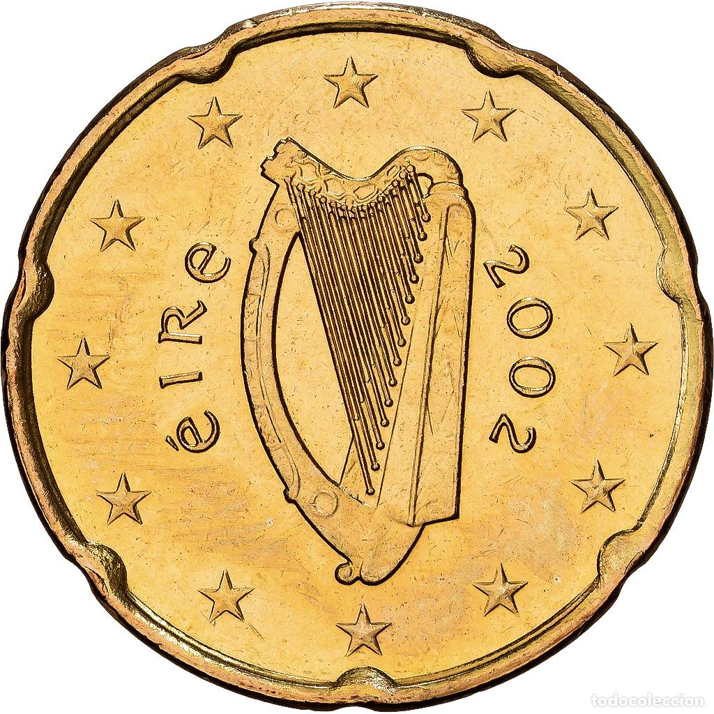 Monedas antiguas de Europa: [#1530356] REP&Uacute;BLICA DE IRLANDA, 20 Euro Cent, 2002, Dublin, Nordic gold, SC+