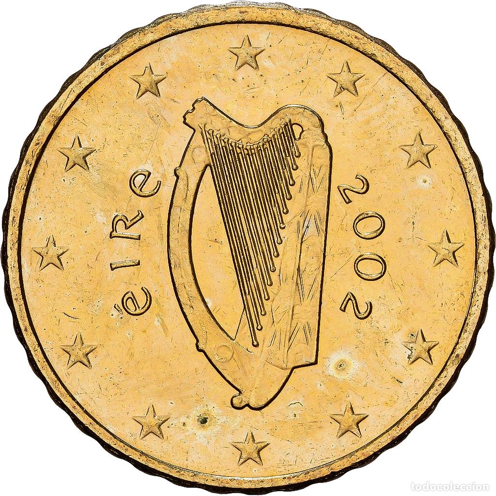 Monedas antiguas de Europa: [#1530358] REP&Uacute;BLICA DE IRLANDA, 10 Euro Cent, 2002, Dublin, Cobre chapado en acero, SC+