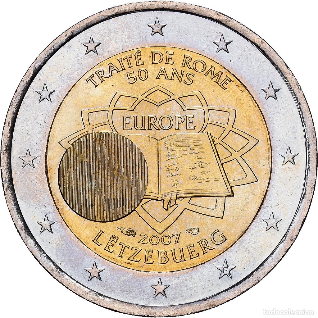 Monedas antiguas de Europa: [#1530387] Luxemburgo, 2 Euro, Treaty of Rome, 2007, MDP, Bimet&aacute;lico, FDC