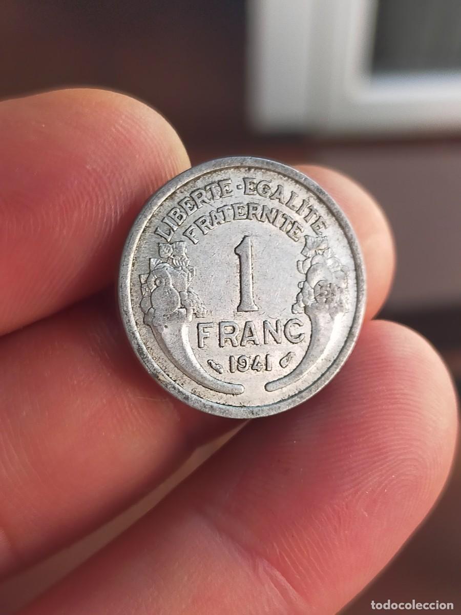 Monedas antiguas de Europa: MONEDA DE 1 UN FRANCO FRANC FRANCIA 1941 MUY BUENA CONSERVACION