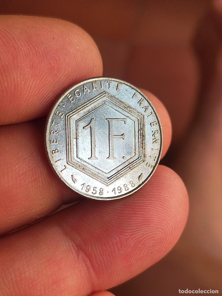 Monedas antiguas de Europa: MONEDA DE 1 UN FRANCO FRANC FRANCIA 1958 1988 EXCELENTE CONSERVACION CHARLES GAULLE