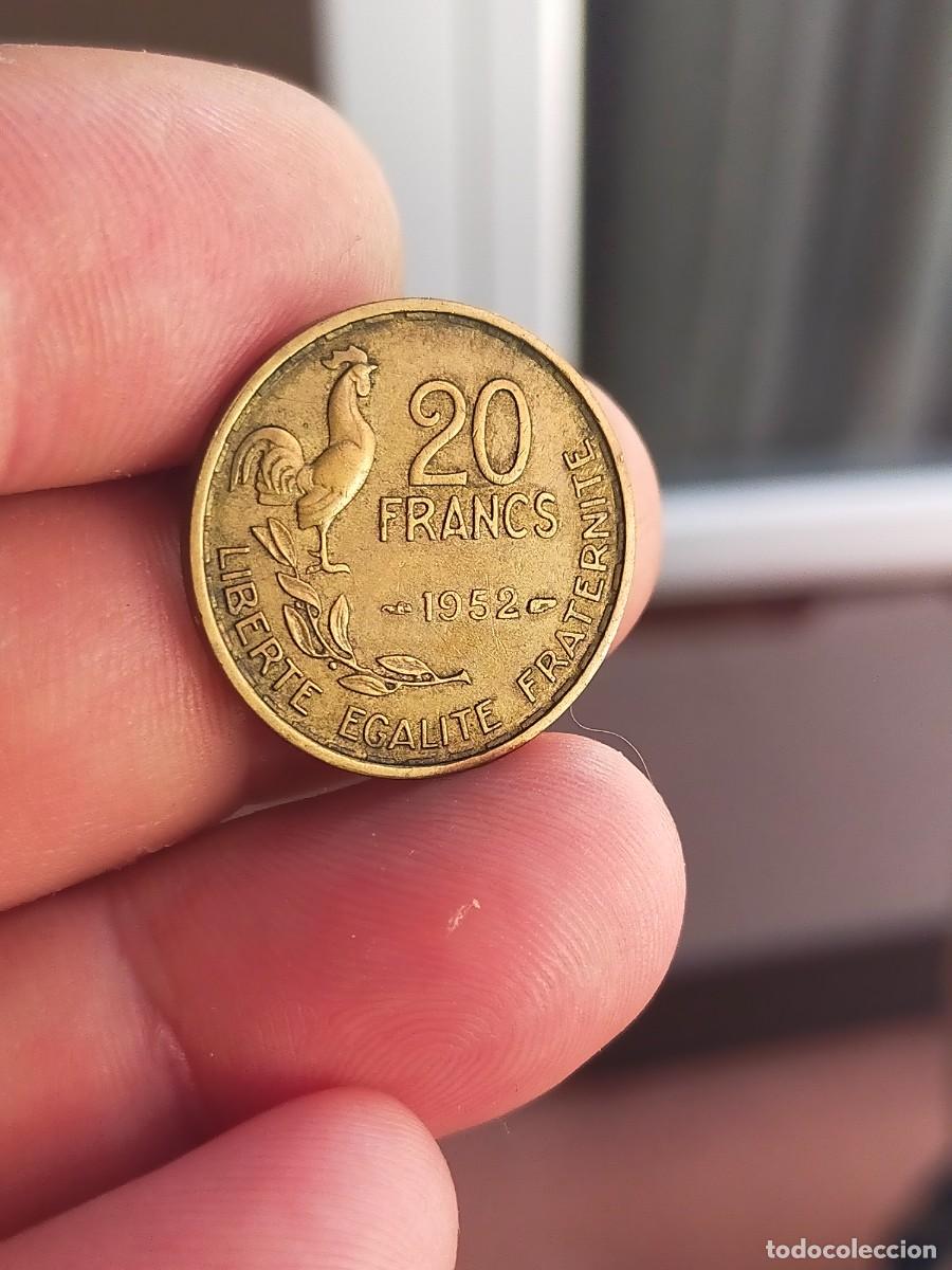 Monedas antiguas de Europa: MONEDA DE 20 VEINTE FRANCOS FRANCS FRANCIA 1952 MUY BUENA CONSERVACION