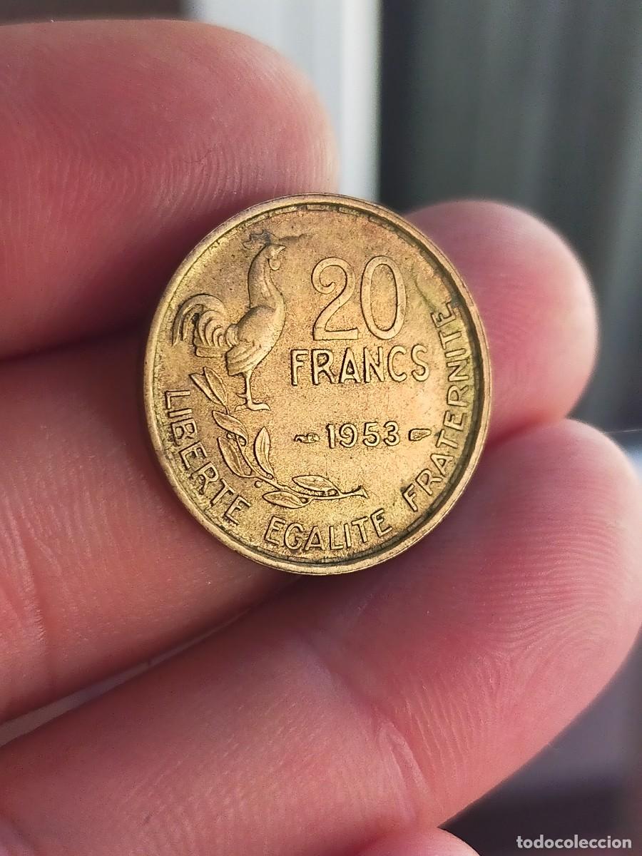 Monedas antiguas de Europa: MONEDA DE 20 VEINTE FRANCOS FRANCS FRANCIA 1953 MUY BUENA CONSERVACION