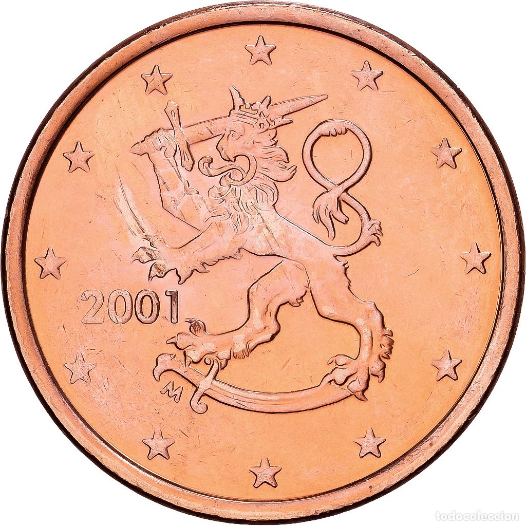 Monedas antiguas de Europa: [#1530399] Finlandia, 5 Centimes, 2001, Vantaa, Cobre chapado en acero, FDC