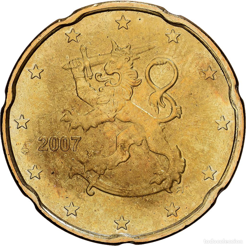 Monedas antiguas de Europa: [#1530406] Finlandia, 20 Euro Cent, s&eacute;rie FDC, 2007, Mint of Finland, Nordic gold, EBC