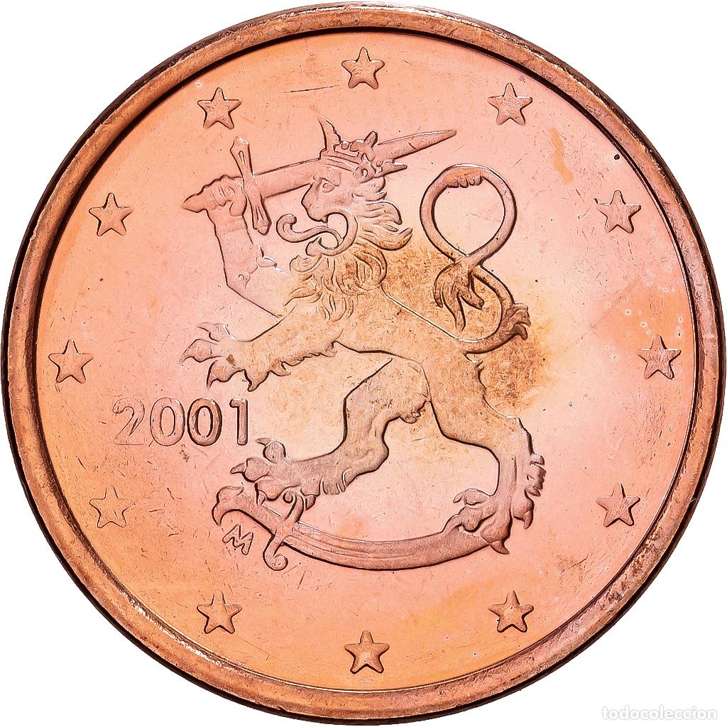 Monedas antiguas de Europa: [#1530401] Finlandia, 5 Centimes, 2001, Vantaa, Cobre chapado en acero, SC+