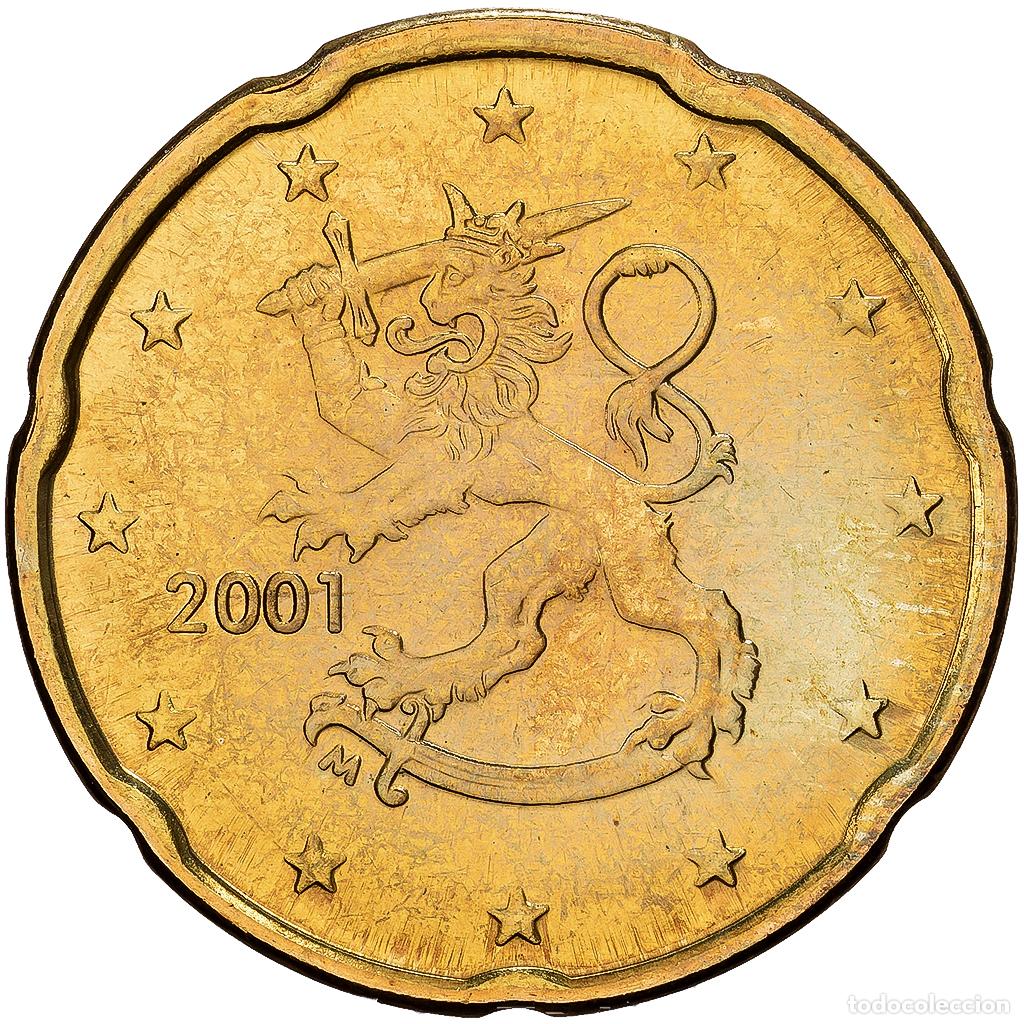 Monedas antiguas de Europa: [#1530404] Finlandia, 20 Euro Cent, s&eacute;rie FDC, 2001, Mint of Finland, Nordic gold, SC+