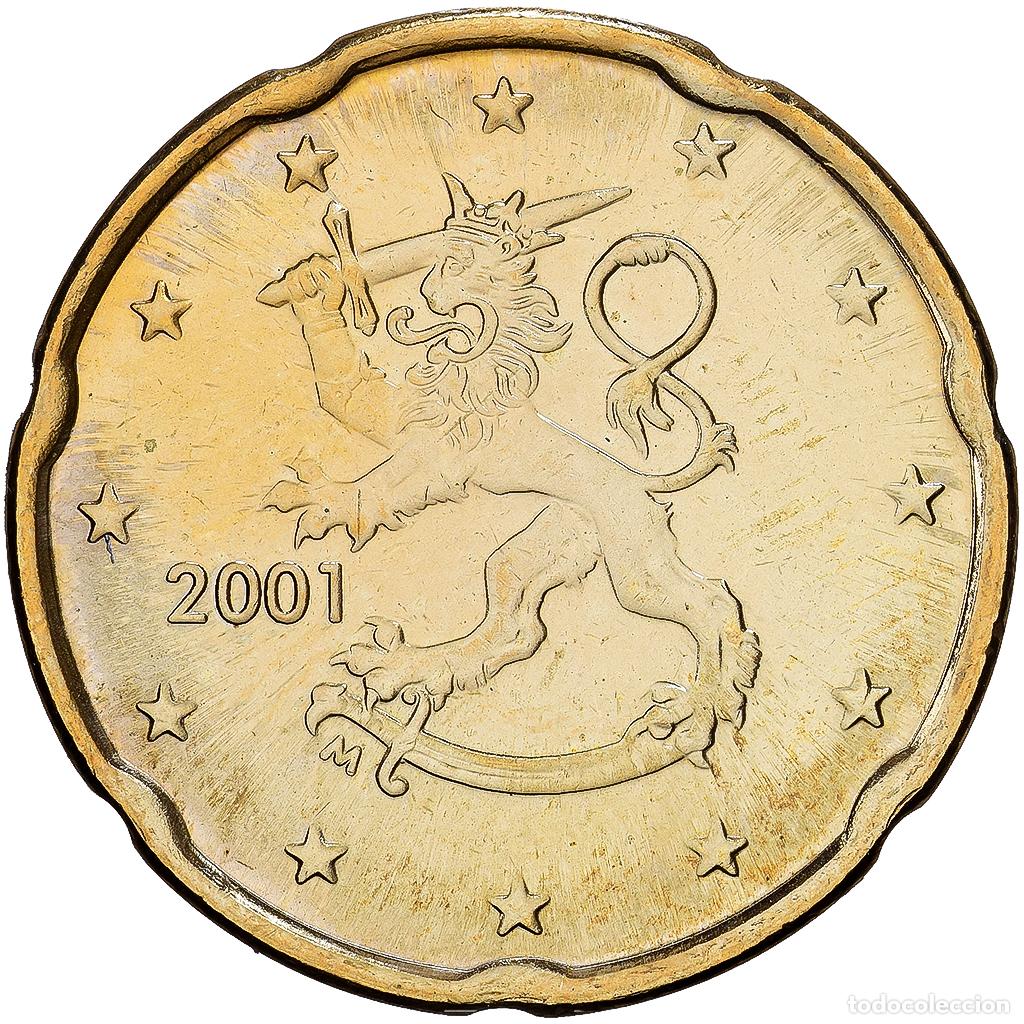 Monedas antiguas de Europa: [#1530405] Finlandia, 20 Euro Cent, s&eacute;rie FDC, 2001, Mint of Finland, Nordic gold, SC+