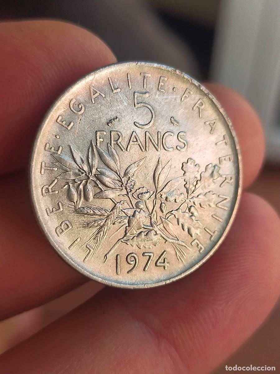 Monedas antiguas de Europa: MONEDA DE 5 CINCO FRANCOS FRANCS FRANCIA 1974 MUY BUENA CONSERVACION