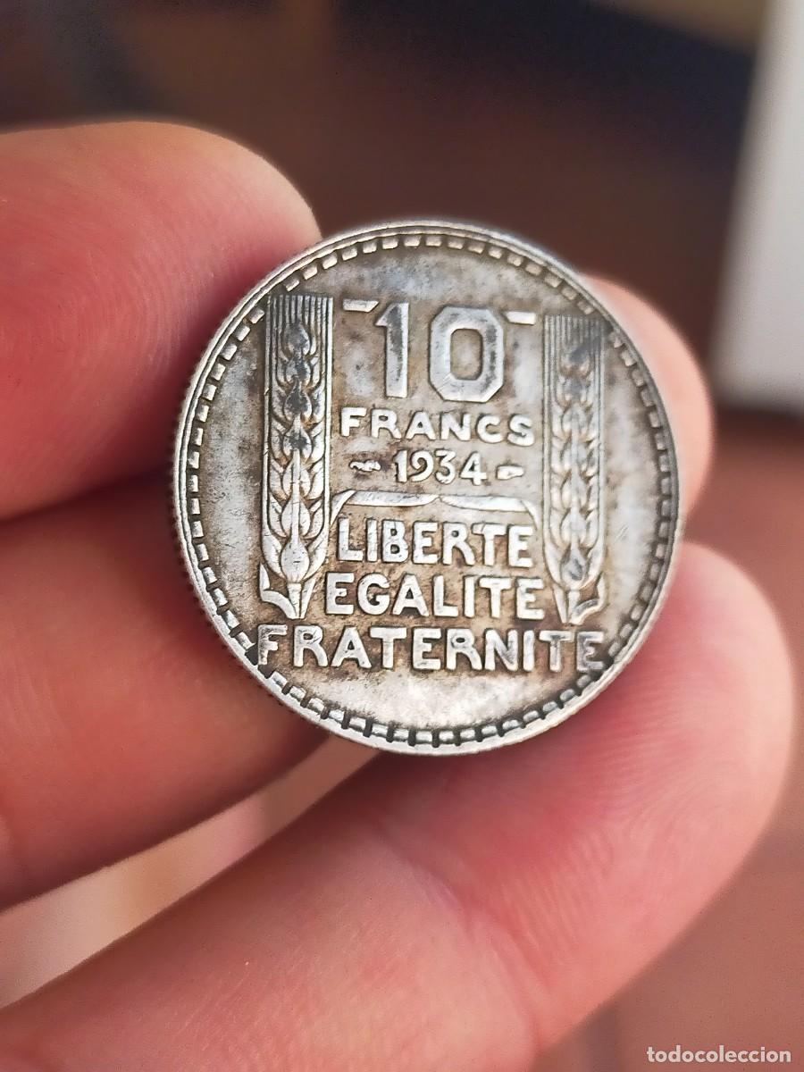 Monedas antiguas de Europa: MONEDA DE 10 DIEZ FRANCOS FRANCS FRANCIA 1934 MUY BUENA CONSERVACION PLATA
