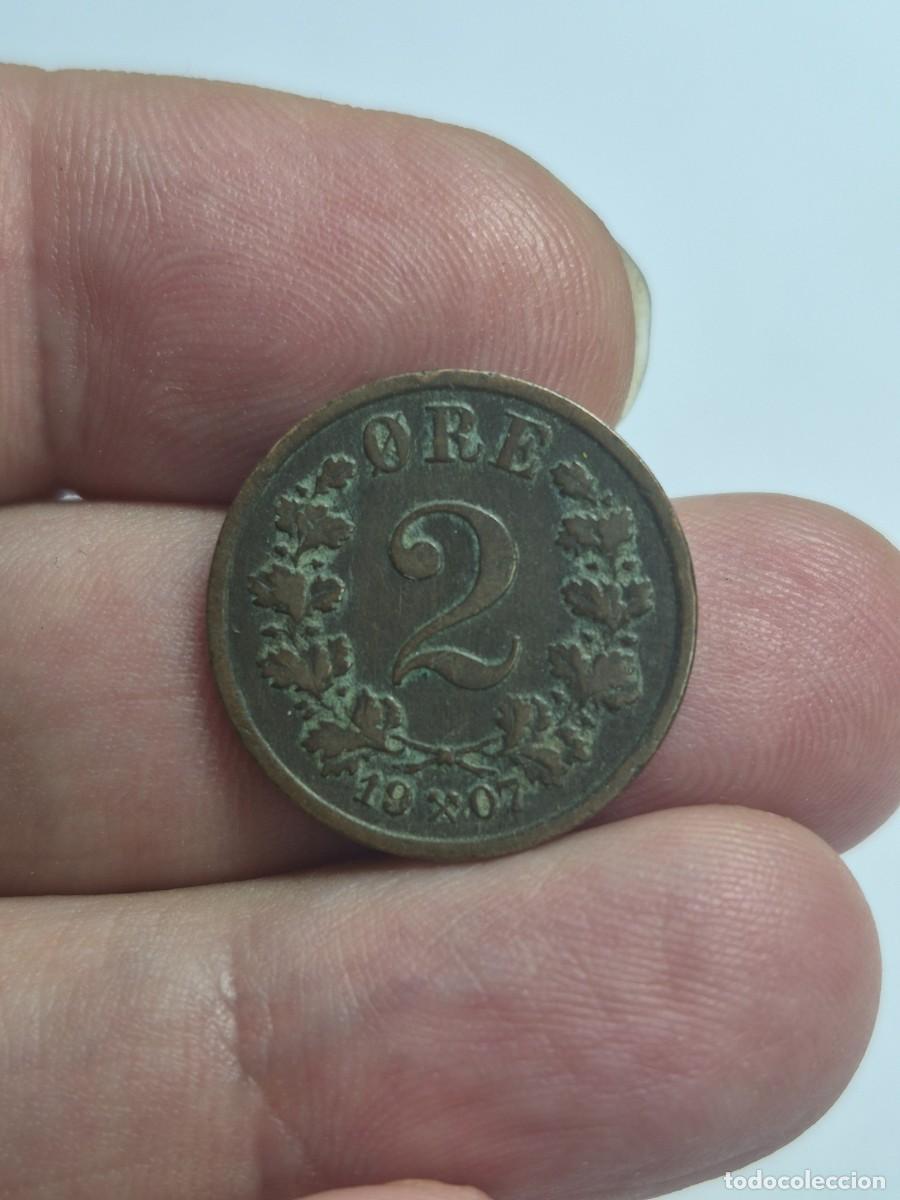 Monnaies anciennes de Europe: NT/ NORUEGA 2 ORE 1907 (M1456)
