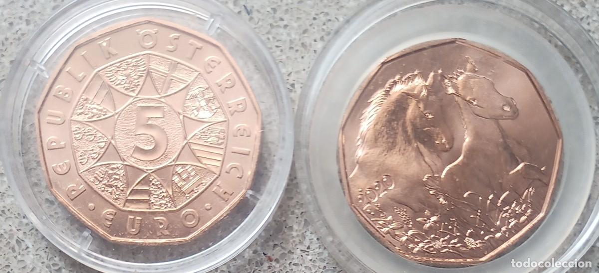 Alte M&uuml;nzen aus Europa: AUSTRIA - 5 EURO 2020 - MONEDA DE SEMANA SANTA - AMIGOS PARA LA VIDA - COBRE ,999 - ENCAPSULADA