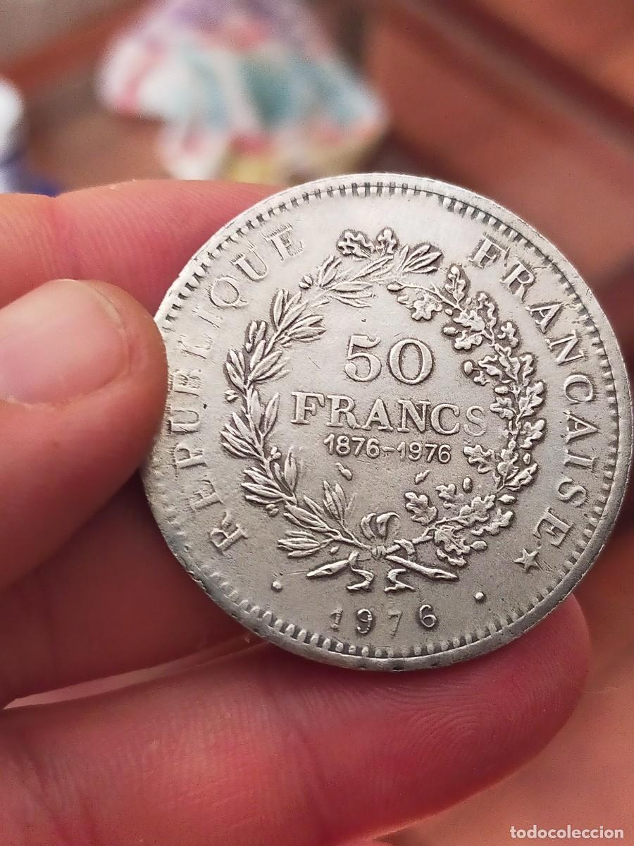 Monnaies anciennes de Europe: MONEDA DE 50 CINCUENTA FRANCOS FRANCS FRANCIA 1976 MUY BUENA CONSERVACION REPLICA FALSA COPIA
