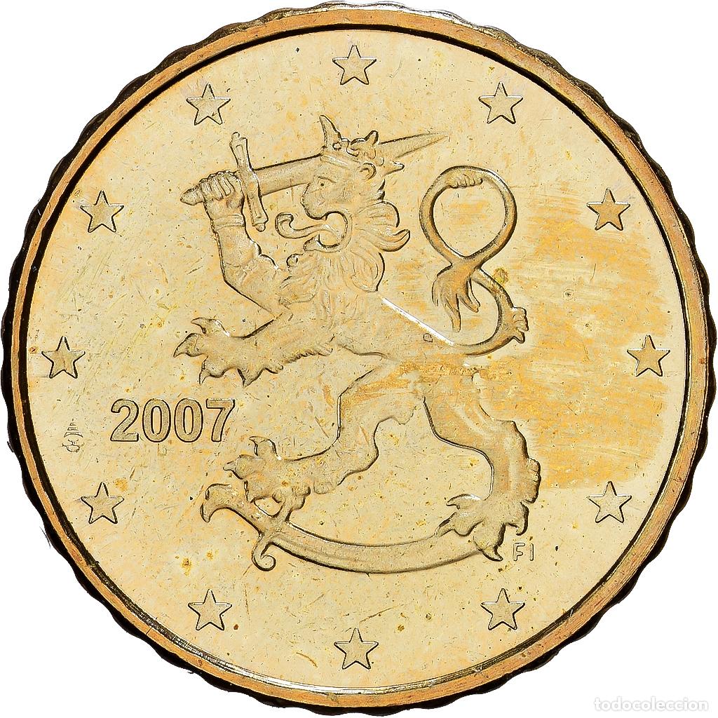 Monedas antiguas de Europa: [#1530415] Finlandia, 10 Euro Cent, 2007, Vantaa, Nordic gold, EBC+