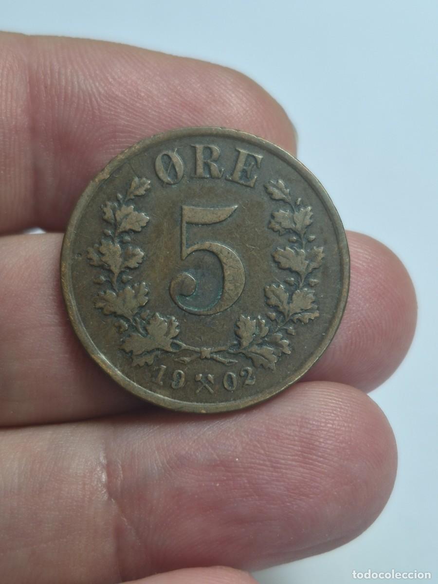 Monedas antiguas de Europa: NT/ NORUEGA 5 ORE 1902 (M1460)
