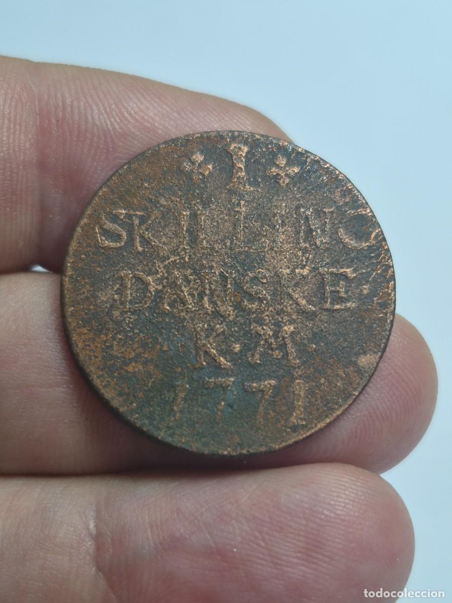 Monedas antiguas de Europa: NT/ DINAMARCA 1 SKILLING 1771 (M1464)