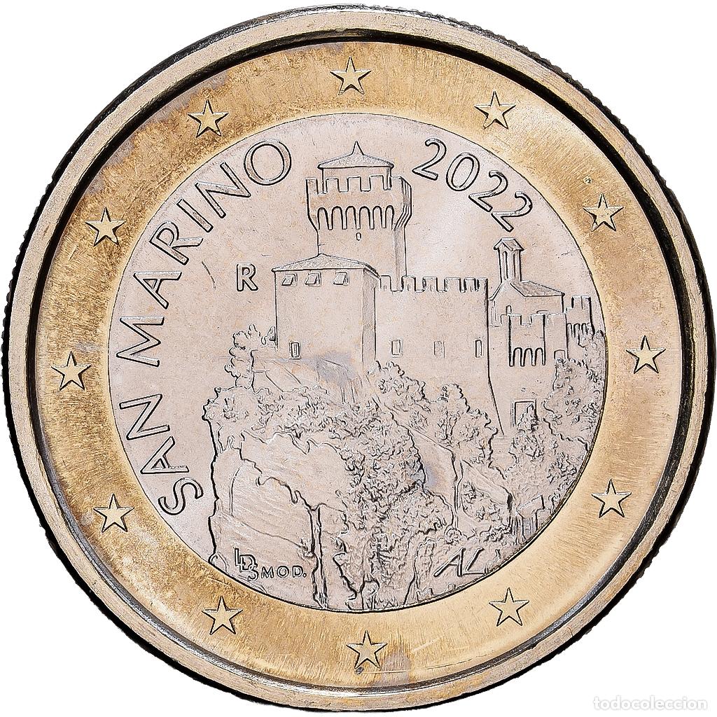 Monedas antiguas de Europa: [#139678] San Marino, 1 Euro, 2022, Rome, Bimet&aacute;lico, FDC, KM:561
