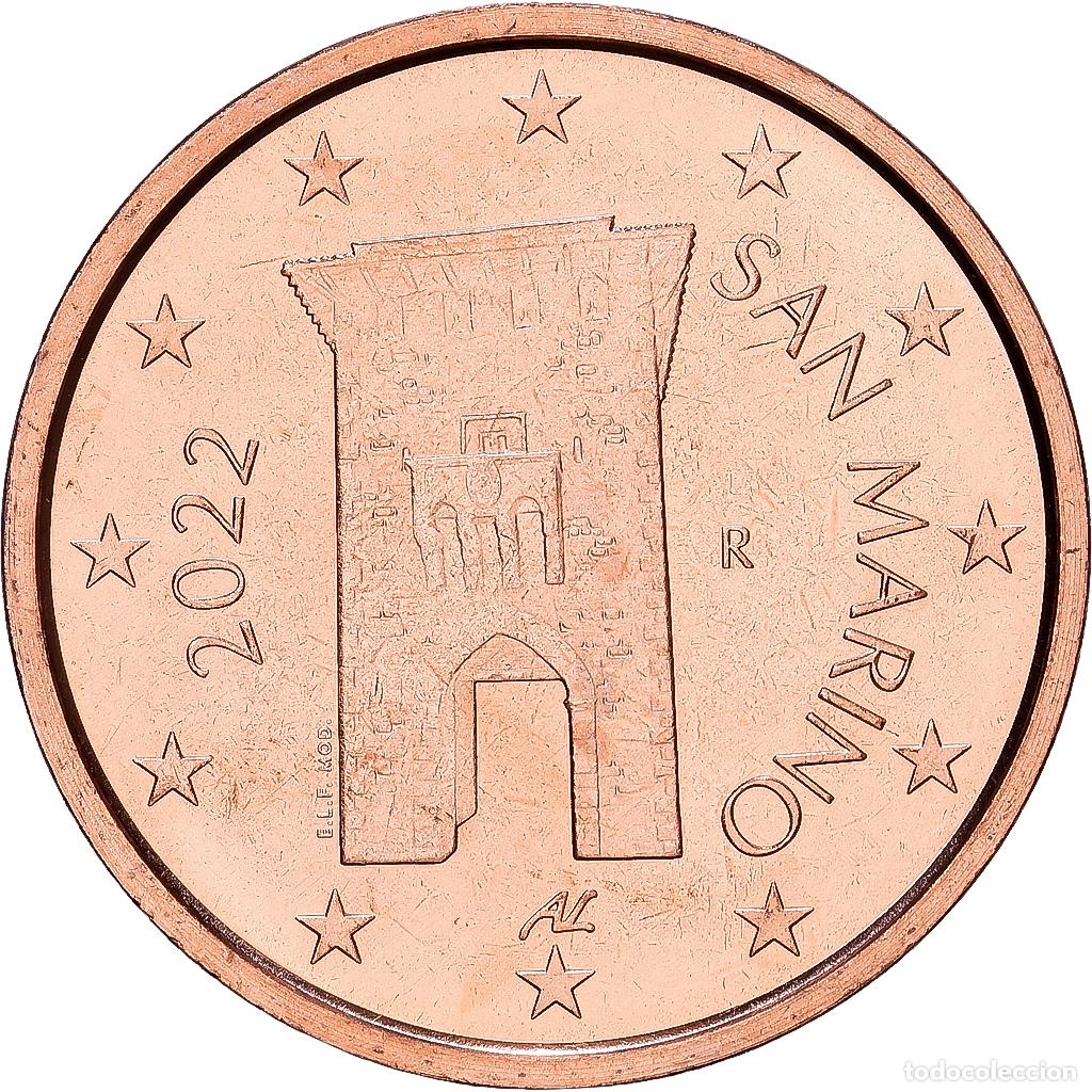 Monedas antiguas de Europa: [#139673] San Marino, 2 Centimes, 2022, Rome, Cobre chapado en acero, FDC, KM:556