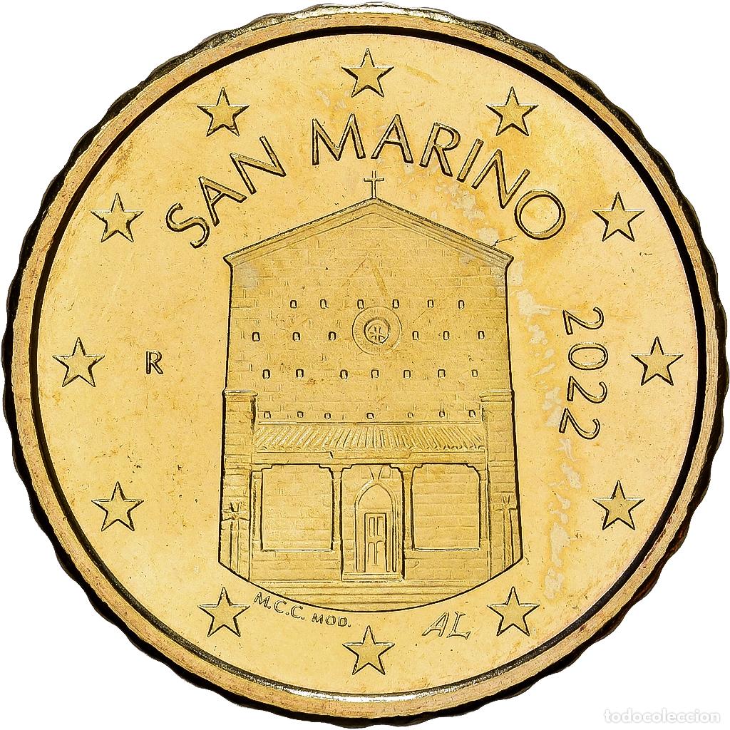 Monedas antiguas de Europa: [#139675] San Marino, 10 Centimes, 2022, Rome, Nordic gold, FDC, KM:558
