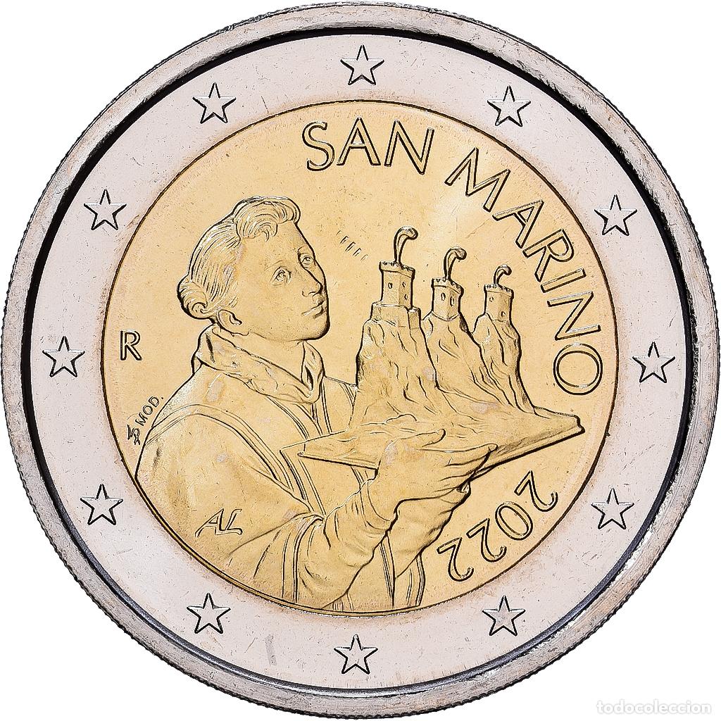 Monedas antiguas de Europa: [#139679] San Marino, 2 Euro, 2022, Rome, Bimet&aacute;lico, FDC, KM:562