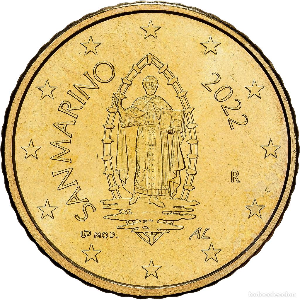 Monedas antiguas de Europa: [#139677] San Marino, 50 Centimes, 2022, Rome, Nordic gold, FDC, KM:560